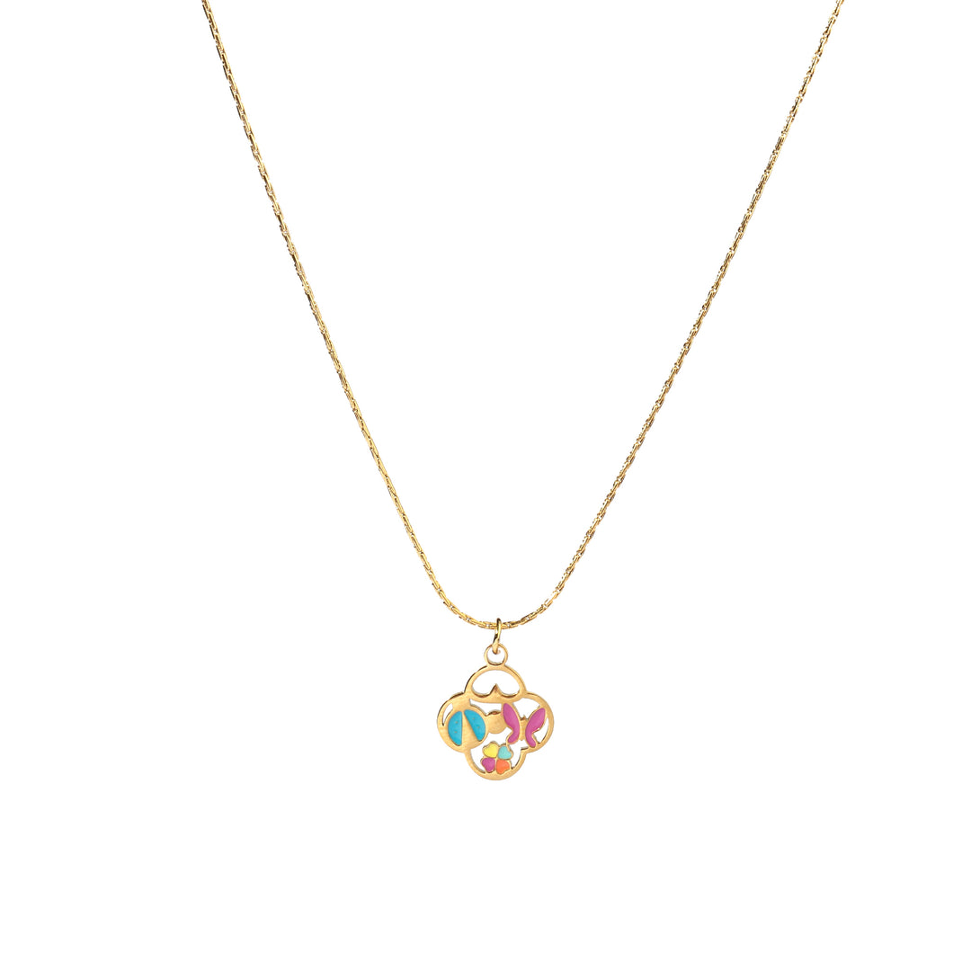Mix It All Clover Gold Necklace