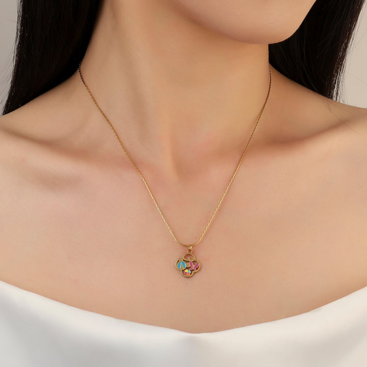 Mix It All Clover Gold Necklace