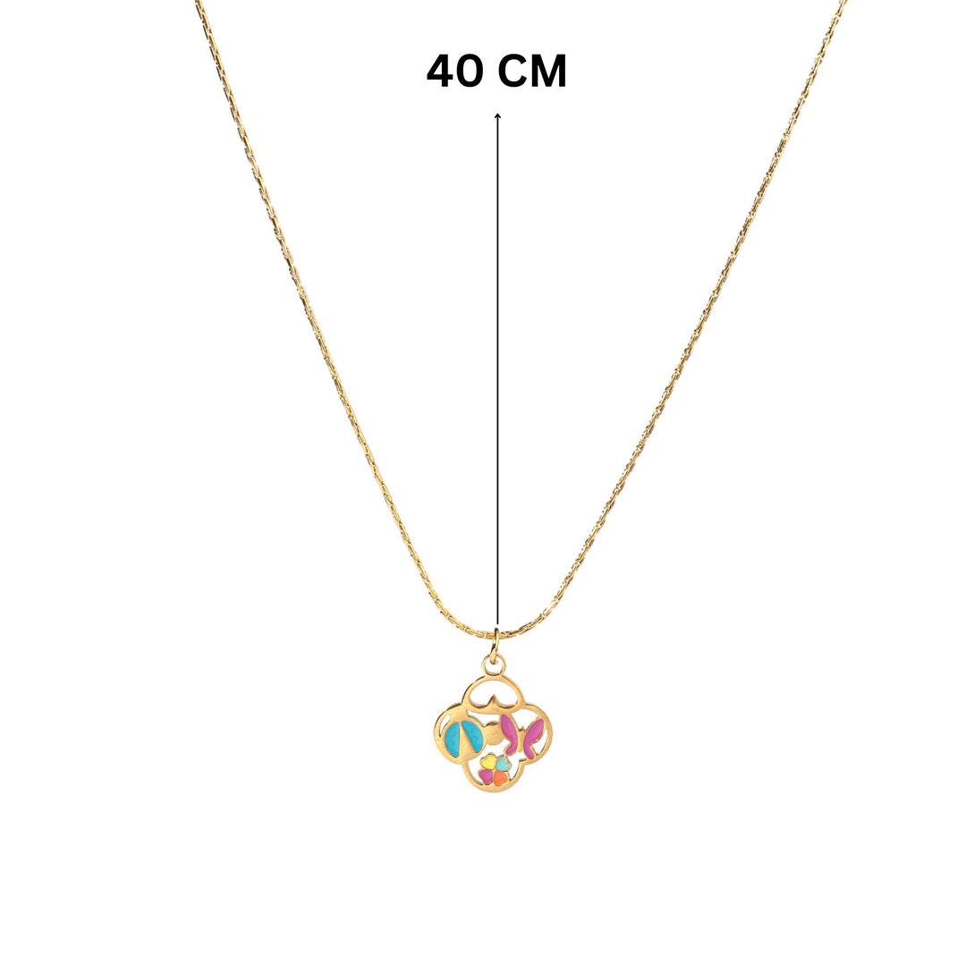 Mix It All Clover Gold Necklace - Salty Accessories