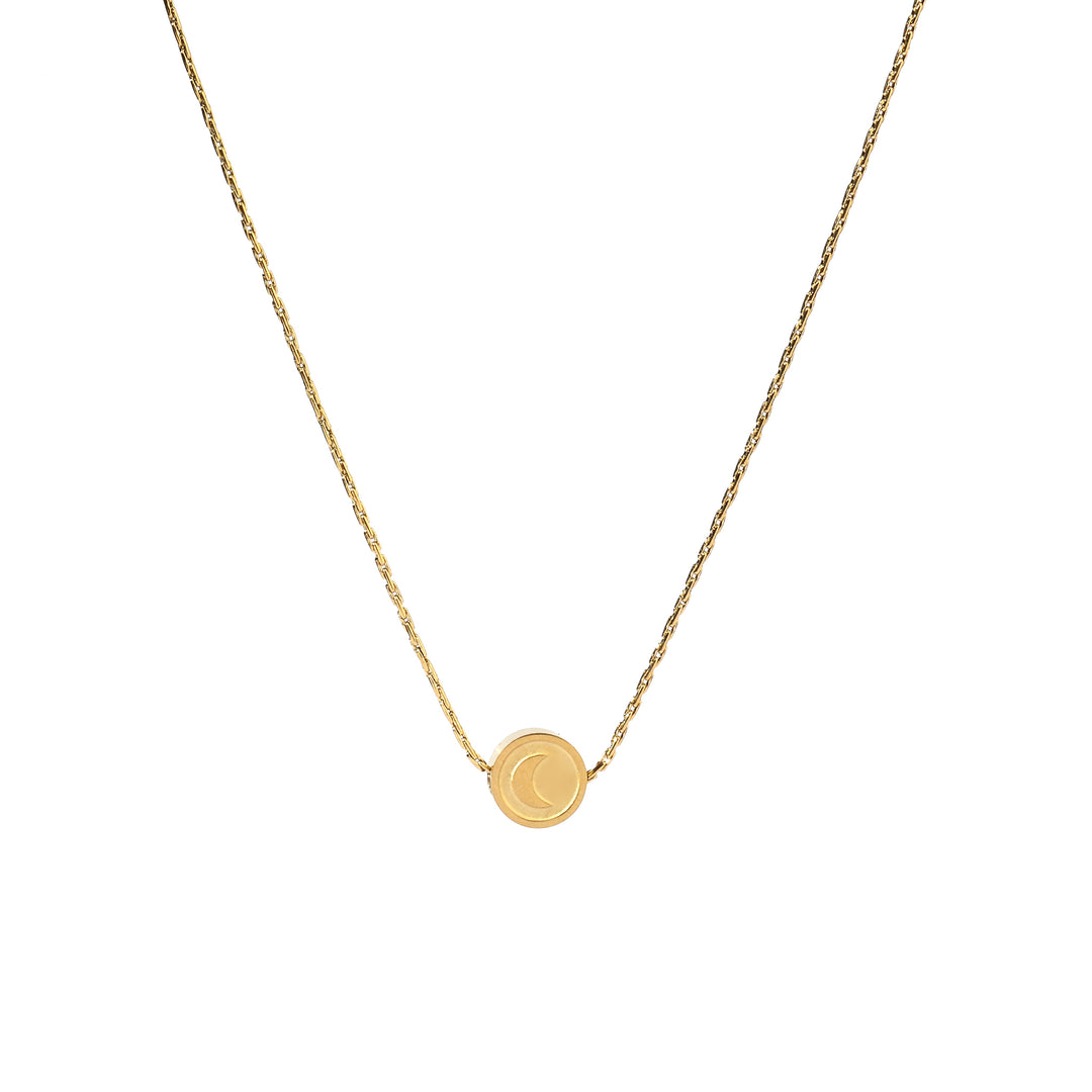 Mini Moon Gold Necklace
