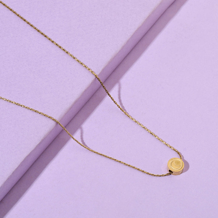 Mini Moon Gold Necklace