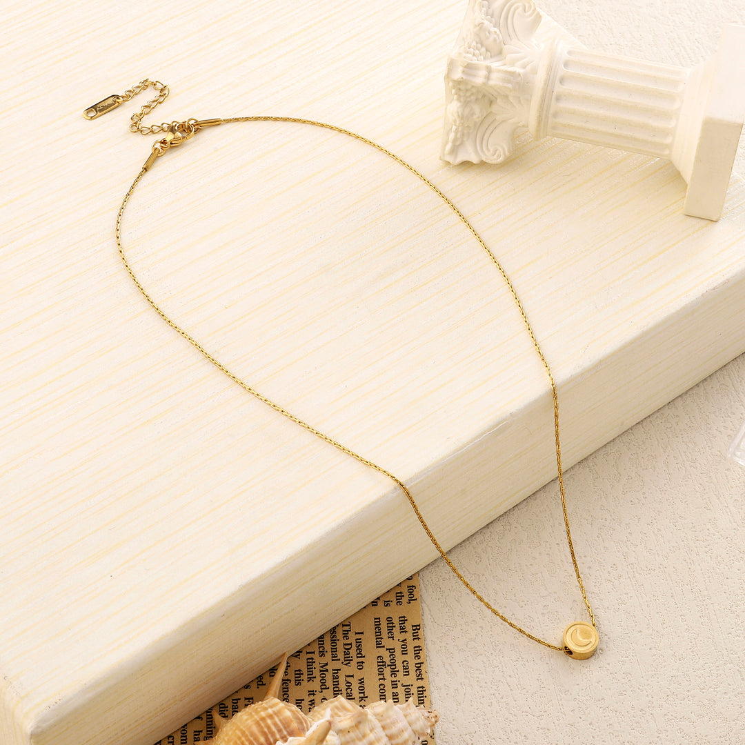 Mini Moon Gold Necklace