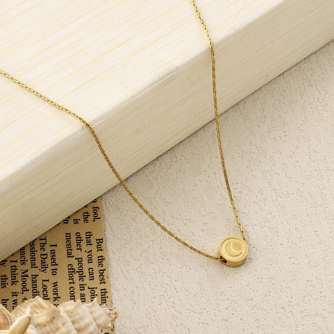 Mini Moon Gold Necklace - Salty Accessories