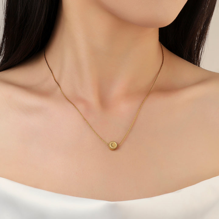 Mini Moon Gold Necklace