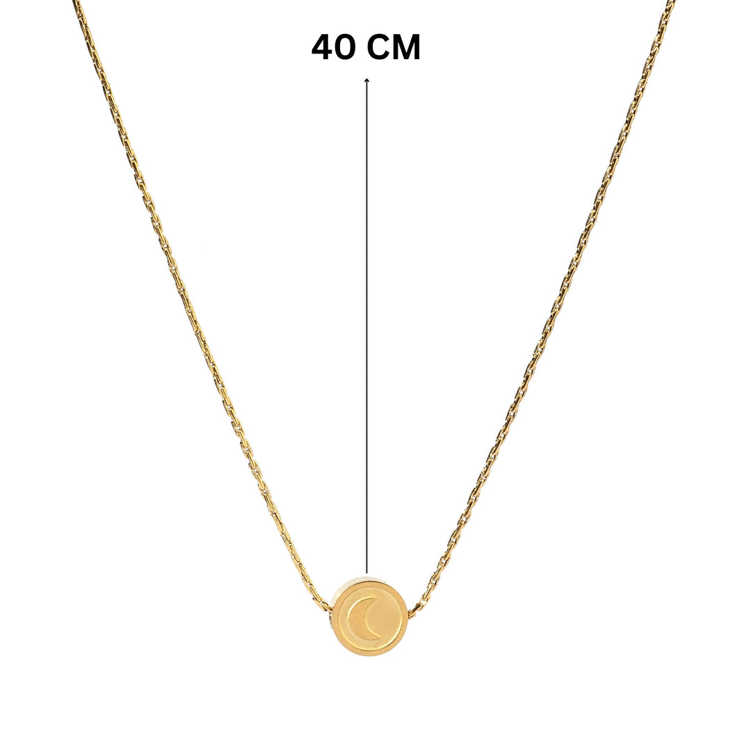 Mini Moon Gold Necklace