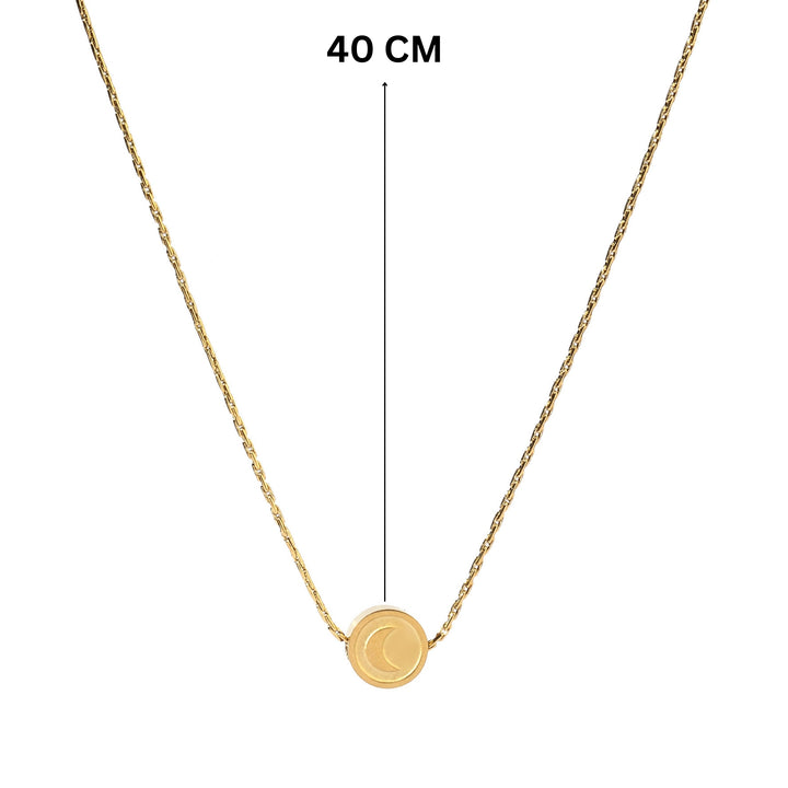 Mini Moon Gold Necklace