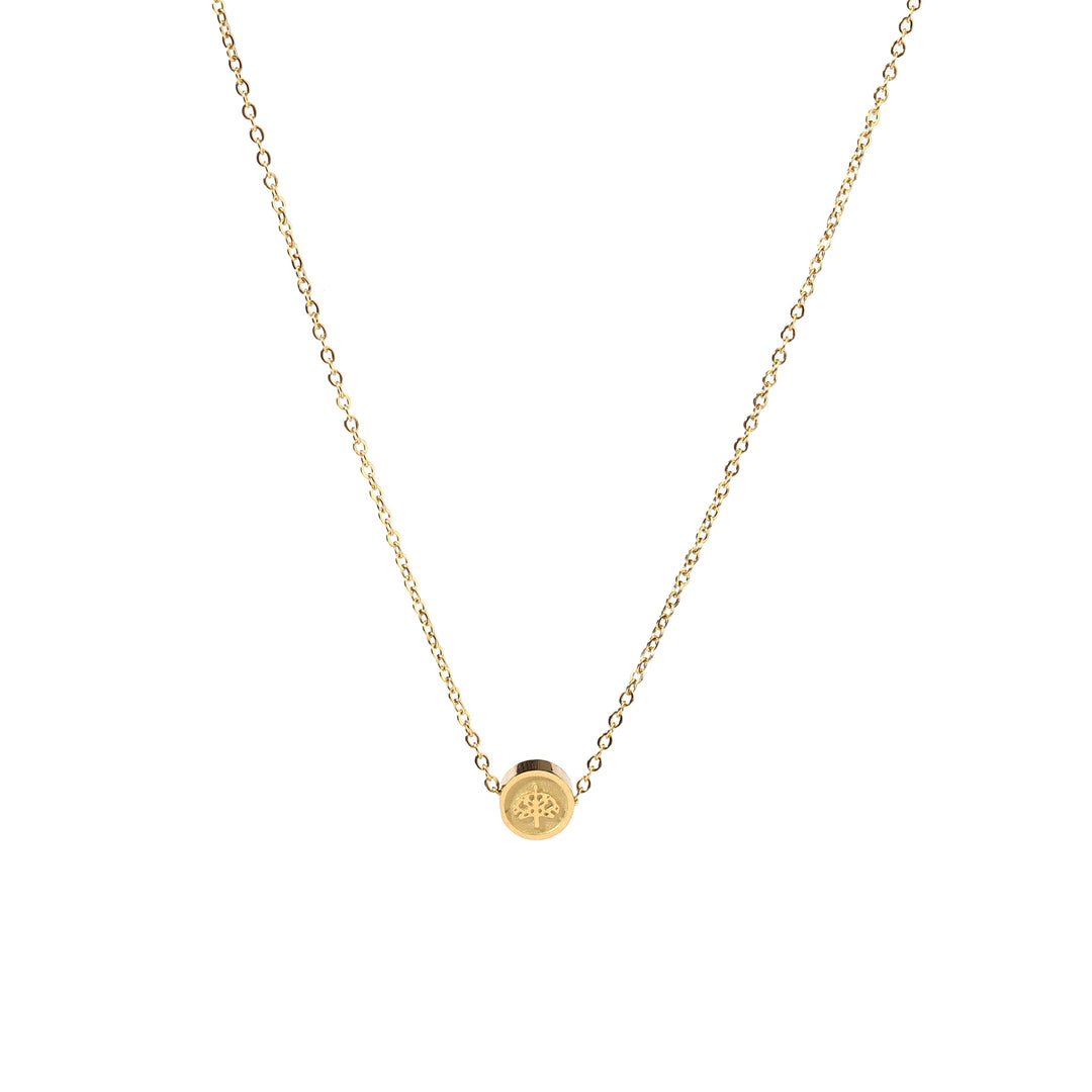 Embossed Gold Necklace - Salty Accessories