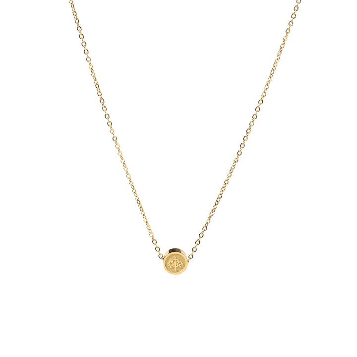 Embossed Gold Necklace