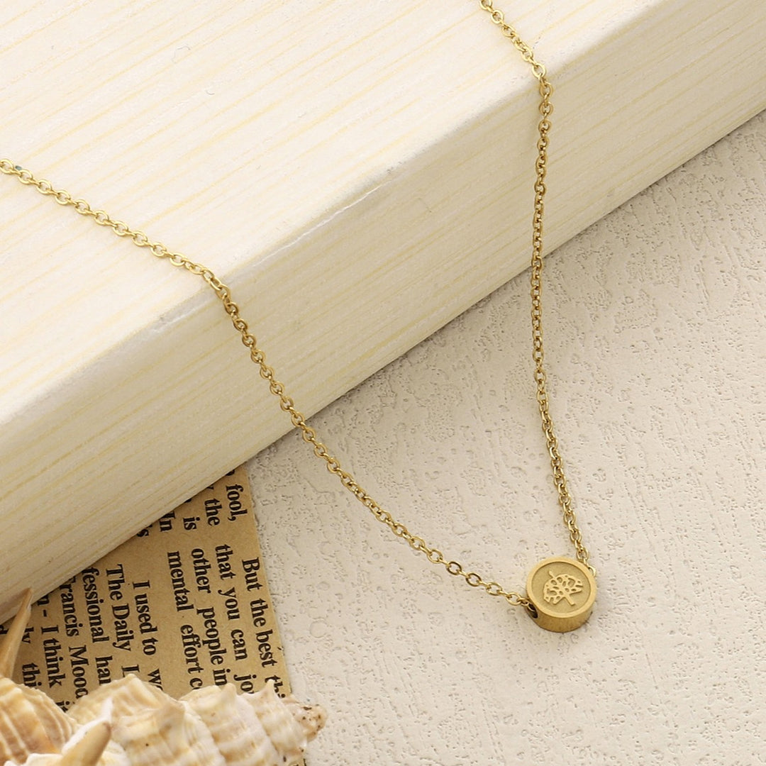 Embossed Gold Necklace - Salty Accessories