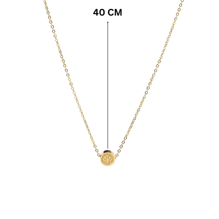 Embossed Gold Necklace