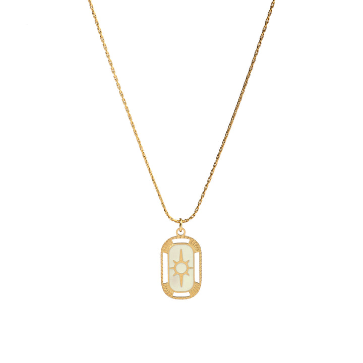 White Sun Gold Necklace