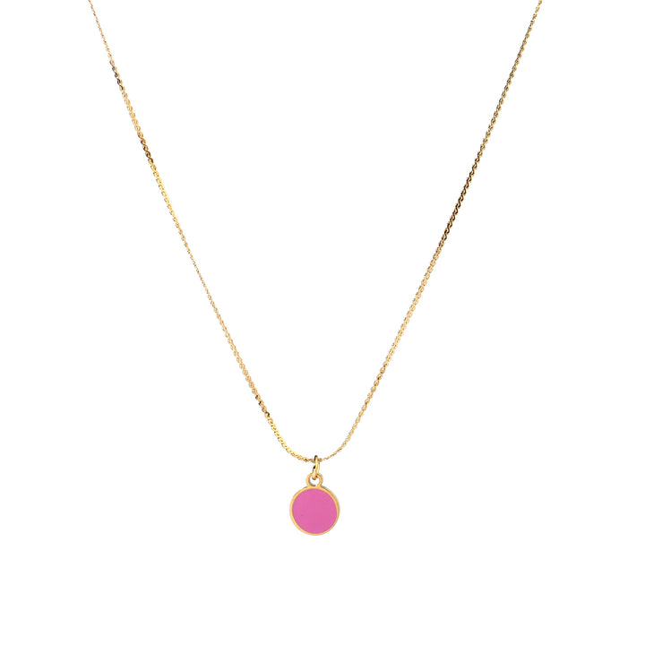 Berry Pink Gold Necklace - Salty Accessories