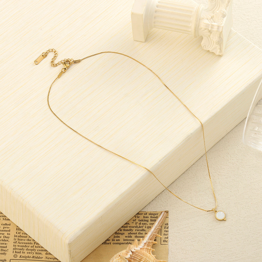 Poshy Marble Gold Necklace - Salty Accessories