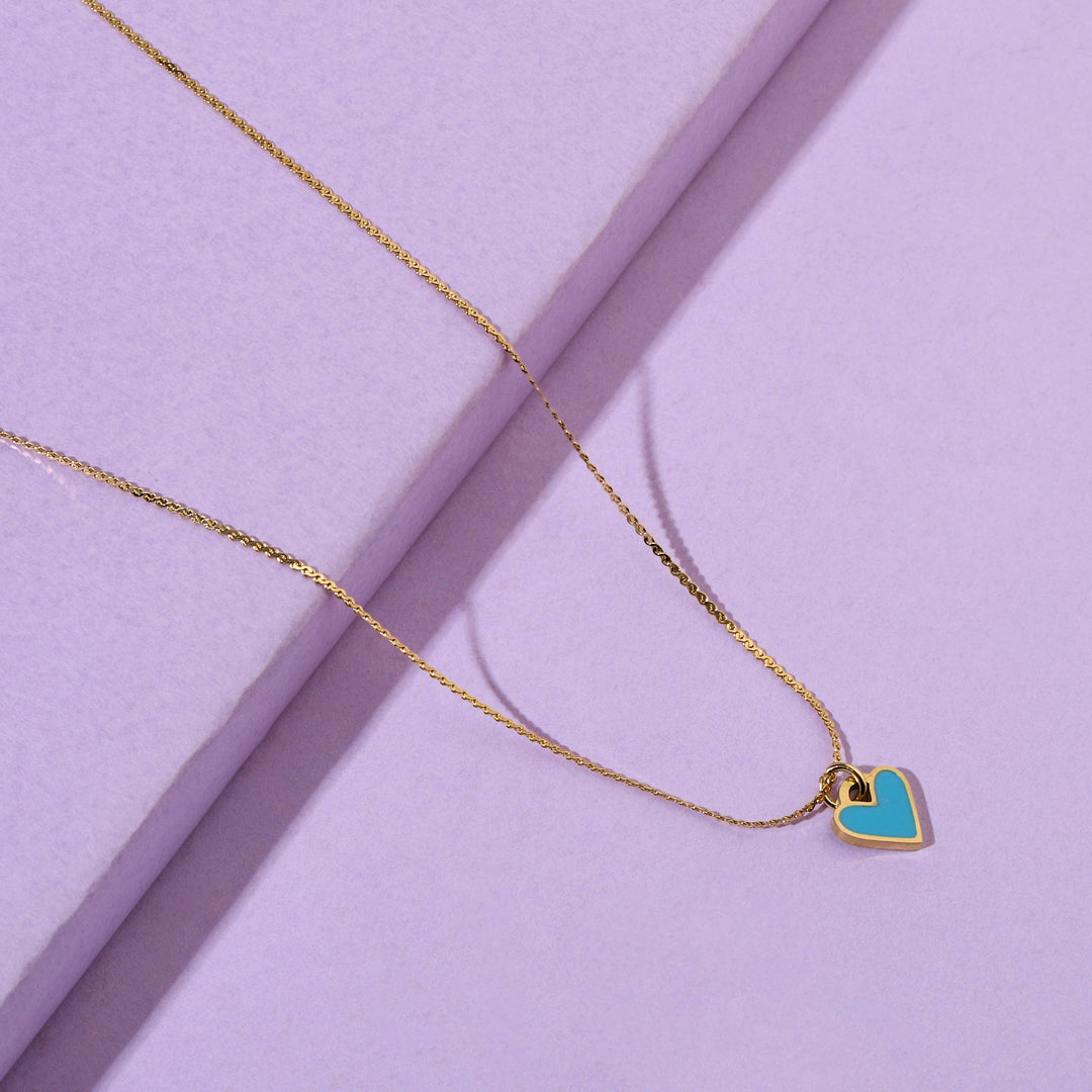Love Language Blue Necklace - Salty Accessories