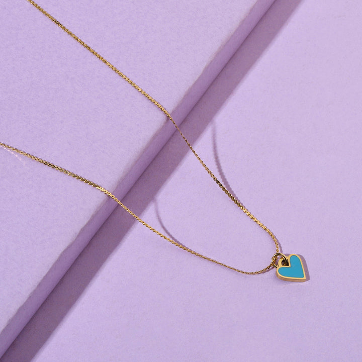 Love Language Blue Necklace - Salty Accessories