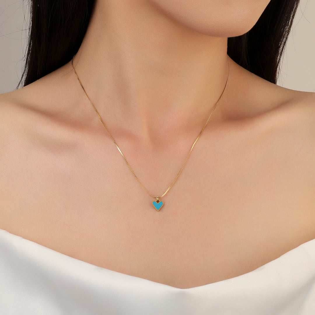 Love Language Blue Necklace - Salty Accessories