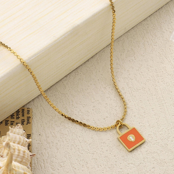 Lock It Gold Necklace