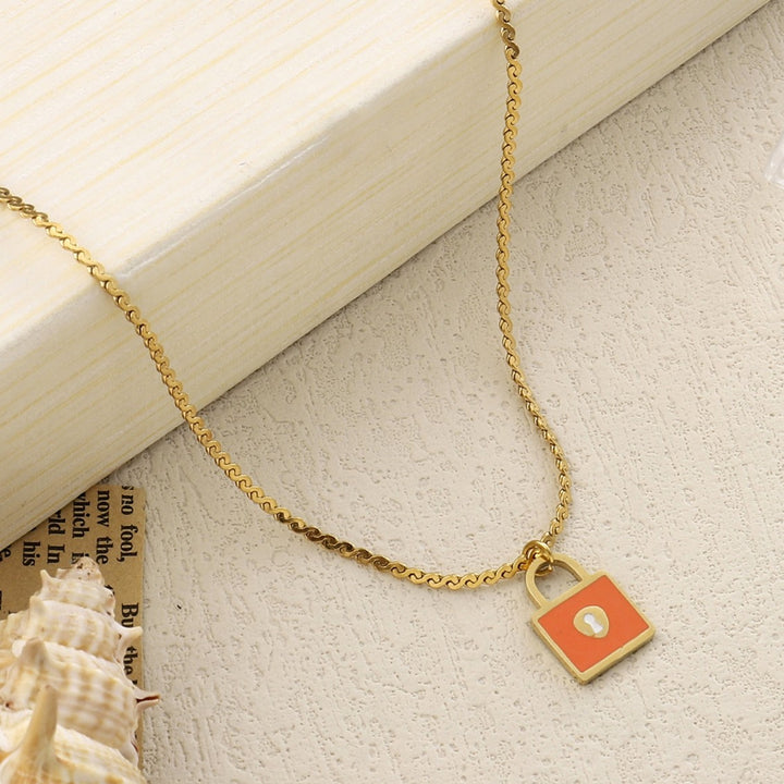 Lock It Gold Necklace