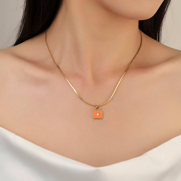 Lock It Gold Necklace