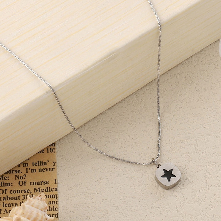 Bold Black Star Necklace