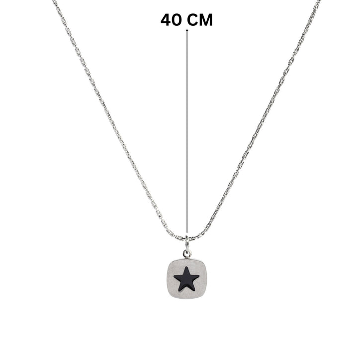 Bold Black Star Necklace