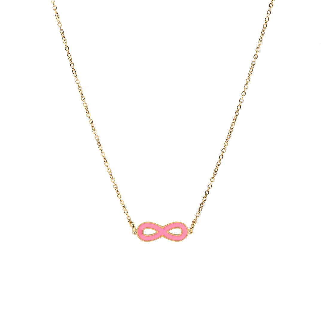 Pink Infinity Necklace