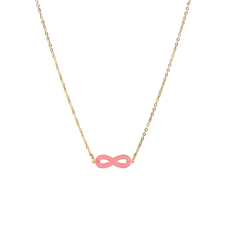 Pink Infinity Necklace