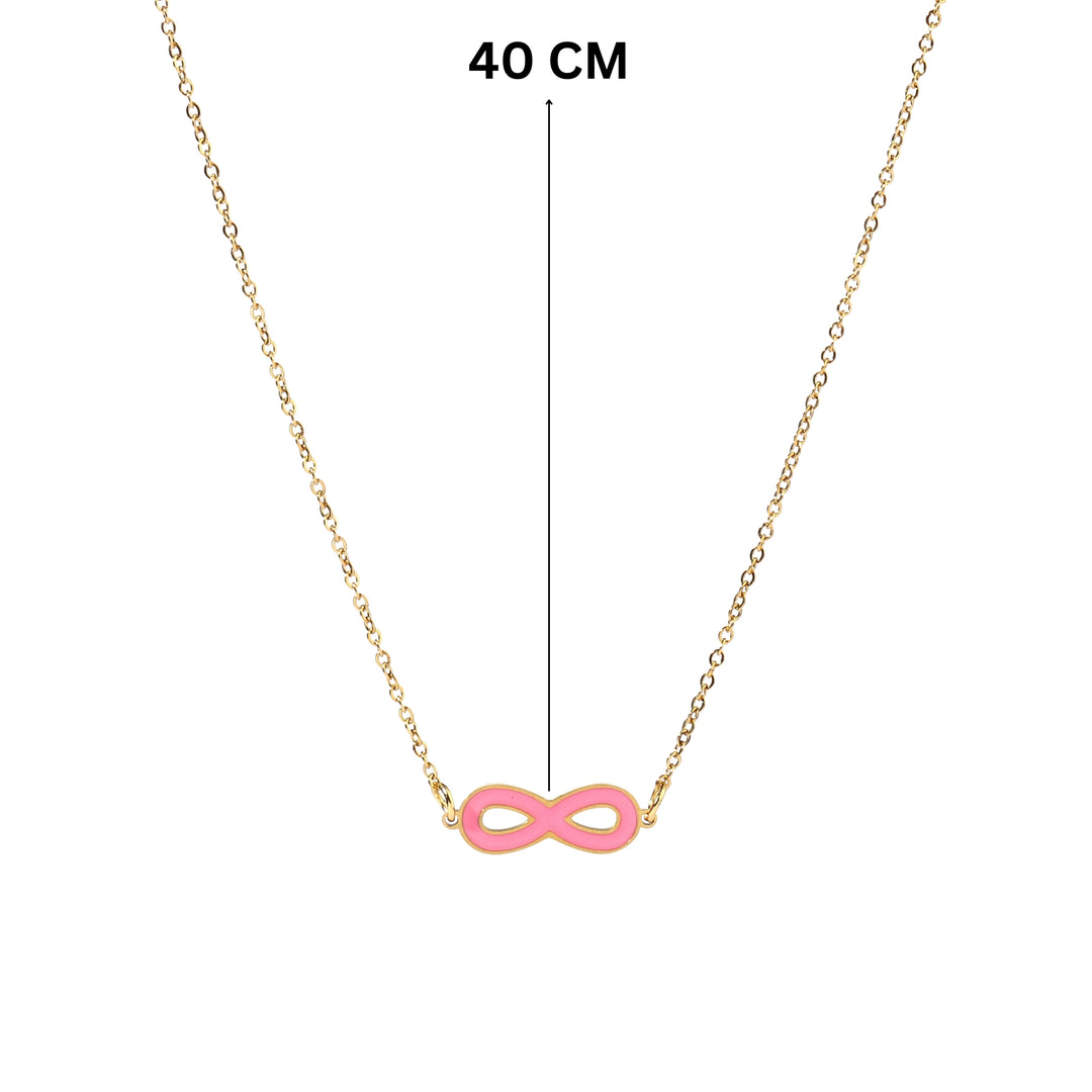 Pink Infinity Necklace