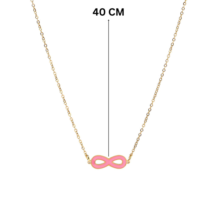 Pink Infinity Necklace
