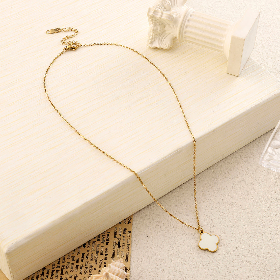 Vanilla Clover Gold Necklace - Salty Accessories