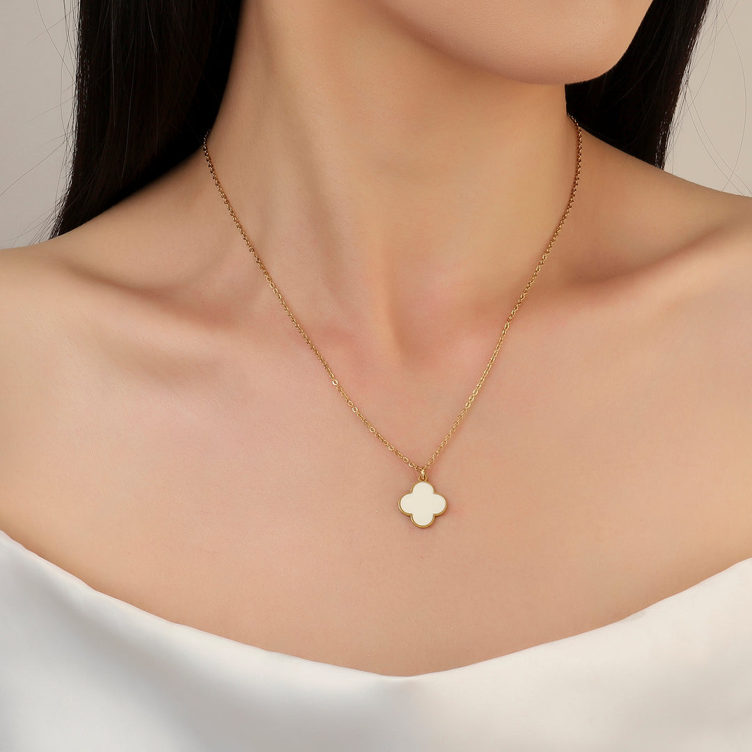 Vanilla Clover Gold Necklace - Salty Accessories