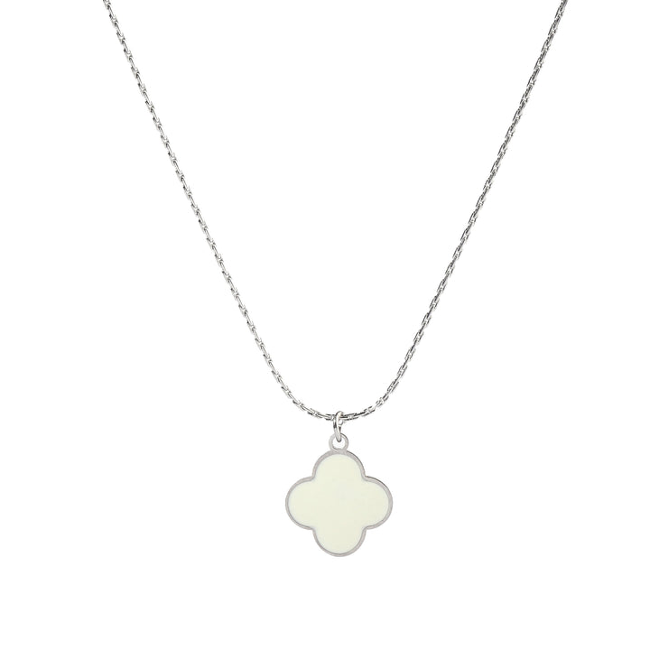 Vanilla Clover Silver Necklace - Salty Accessories