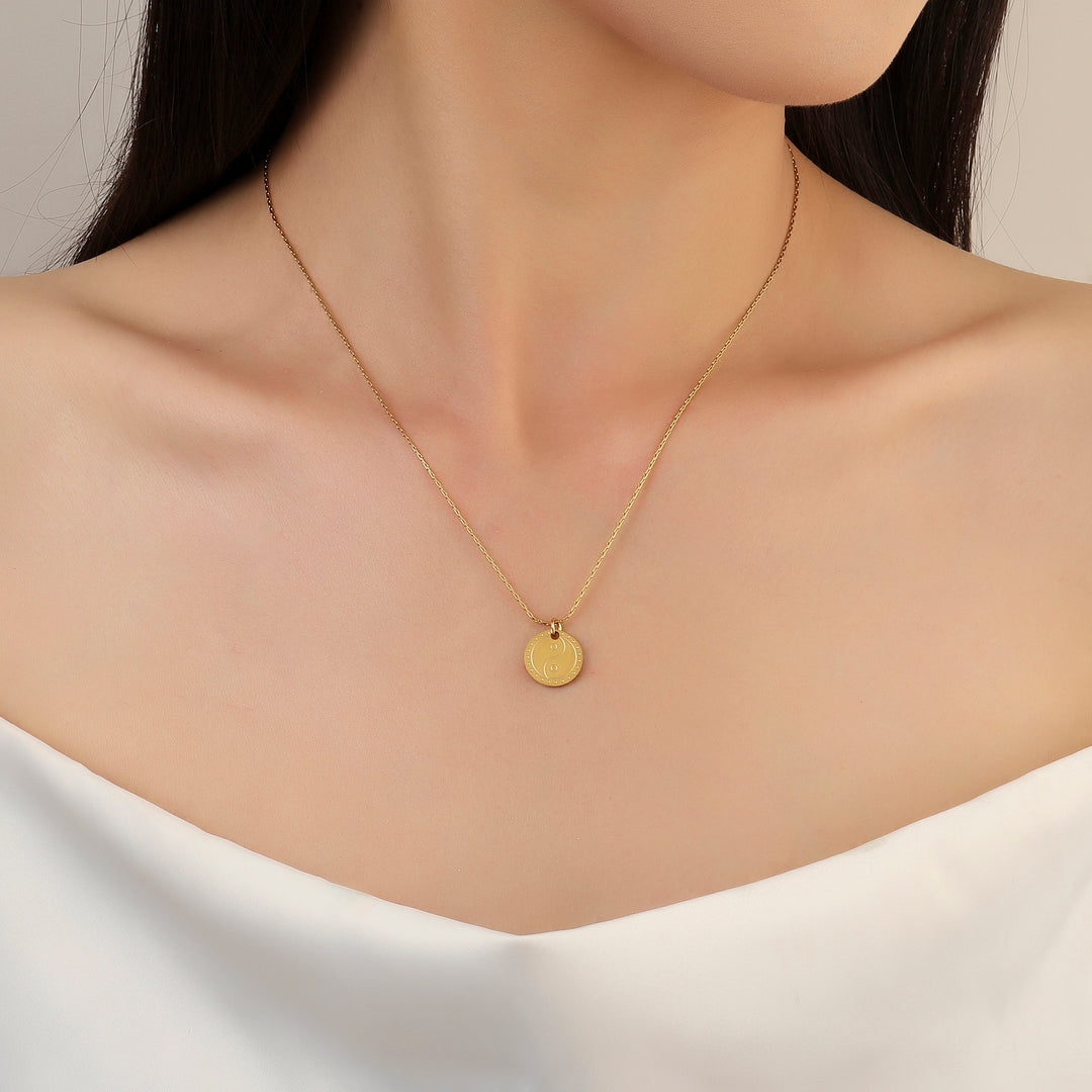 Yang Yin Gold Necklace - Salty Accessories