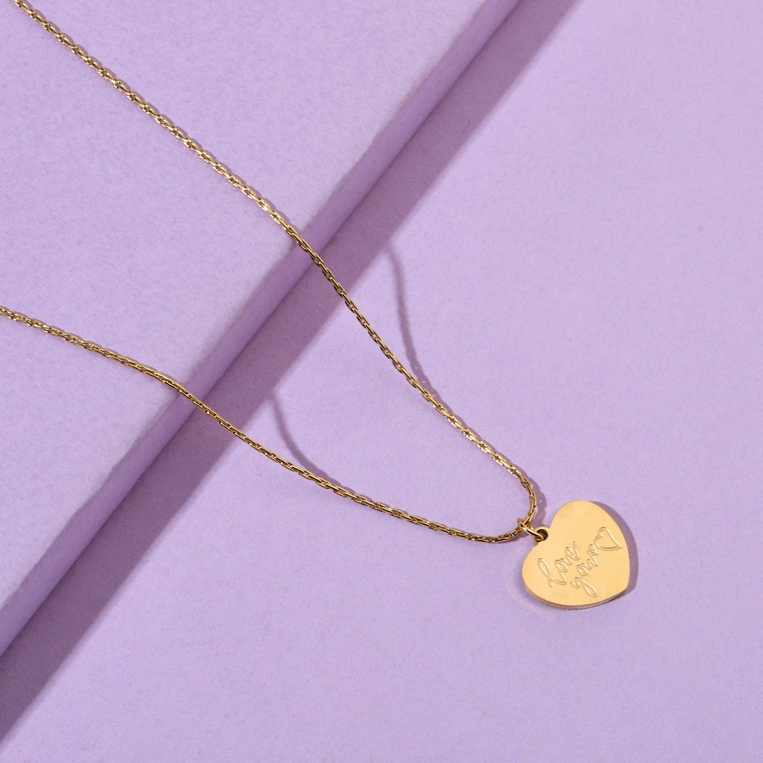 Love You Gold Necklace - Salty Accessories