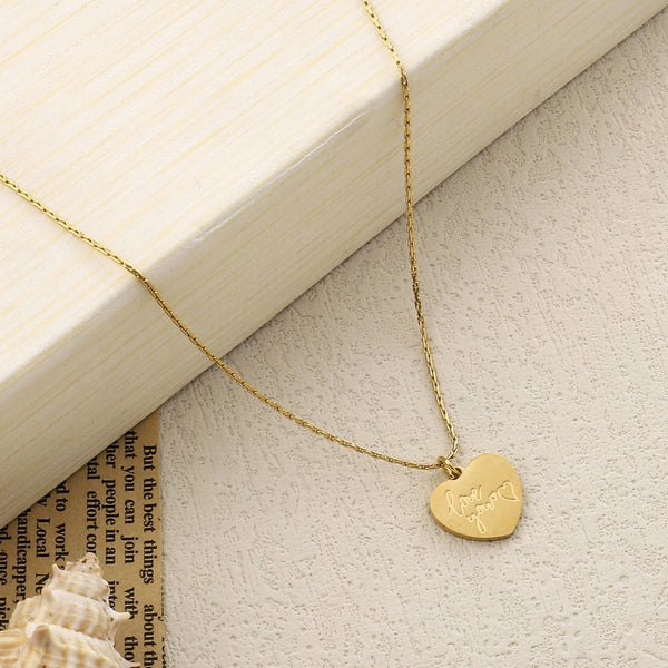 Love You Gold Necklace