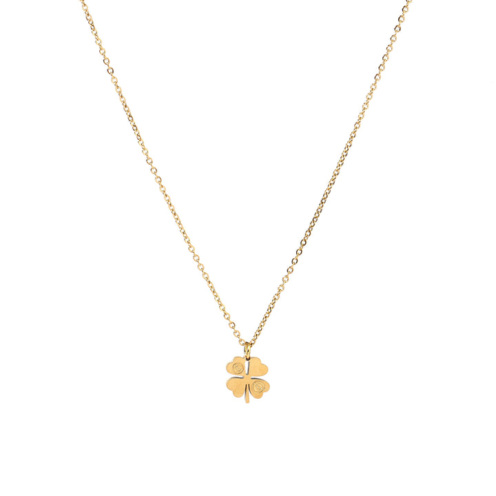 Samuray Clover Gold Necklace
