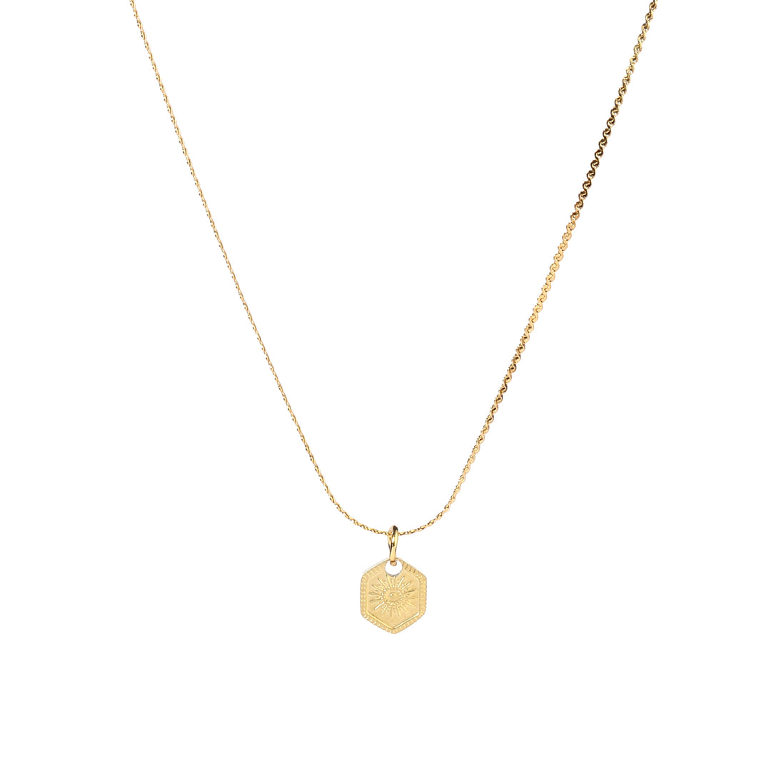 Ray Penta Gold Necklace - Salty Accessories