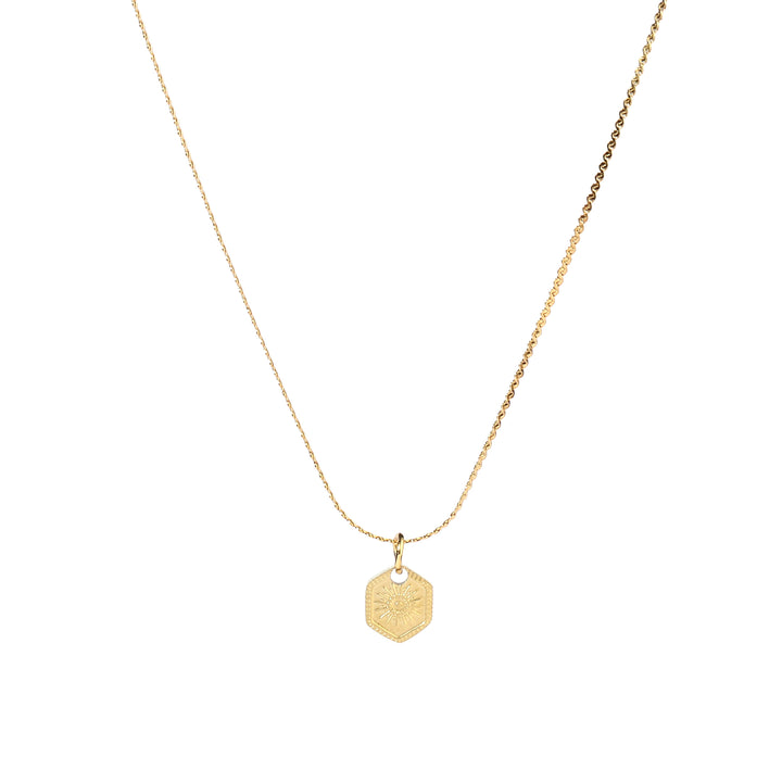 Ray Penta Gold Necklace - Salty Accessories