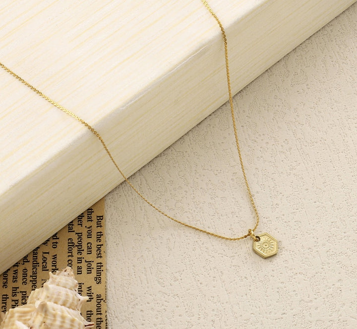 Ray Penta Gold Necklace - Salty Accessories