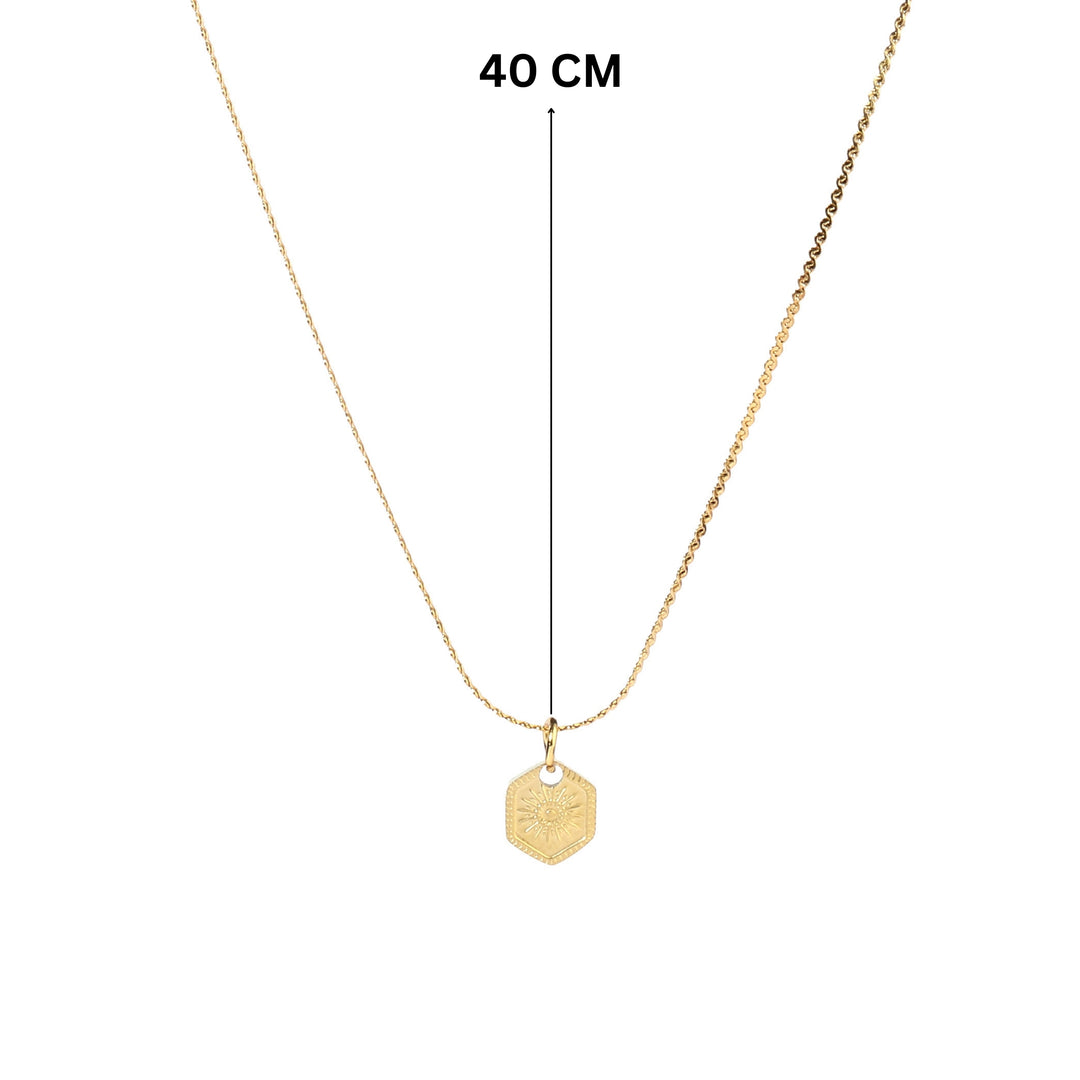 Ray Penta Gold Necklace