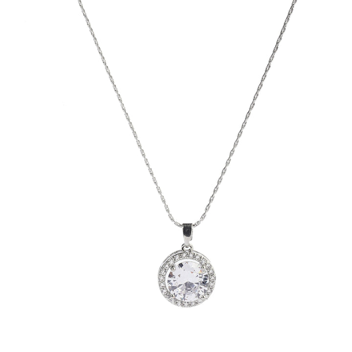 The Solitaire Silver Necklace - Salty Accessories