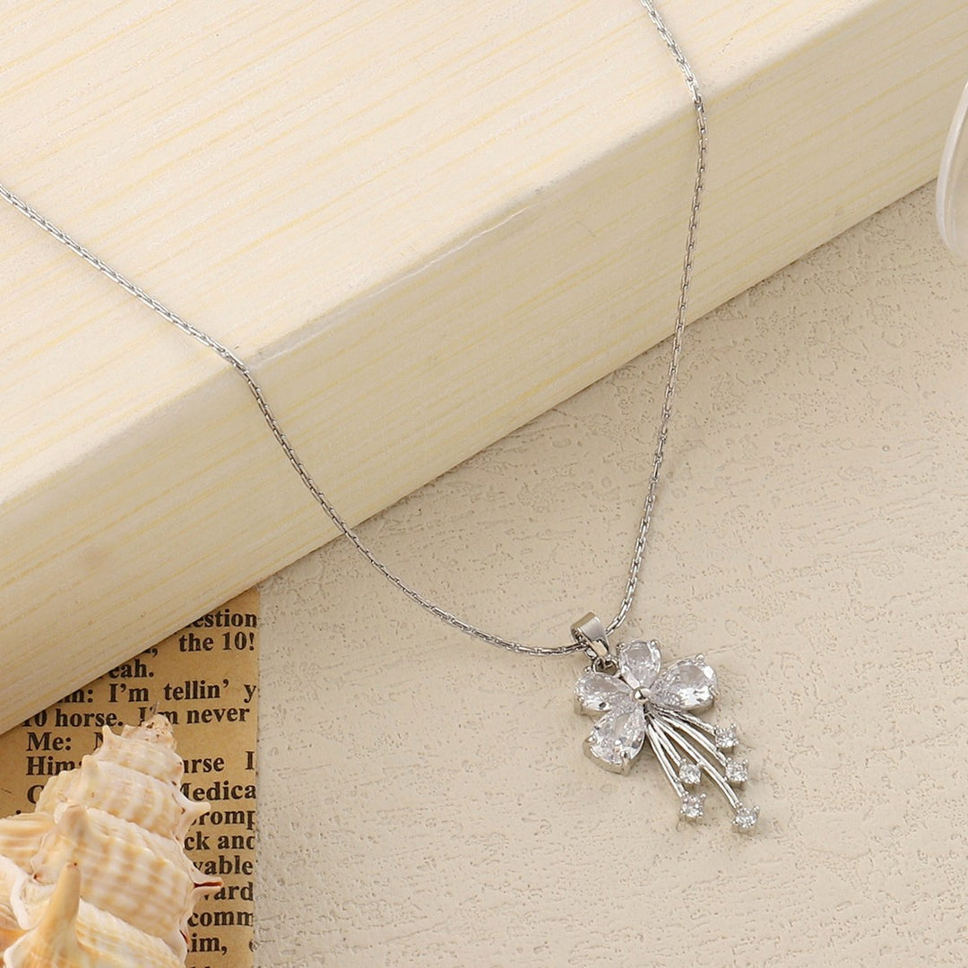 Crystal Shower Silver Necklace - Salty Accessories