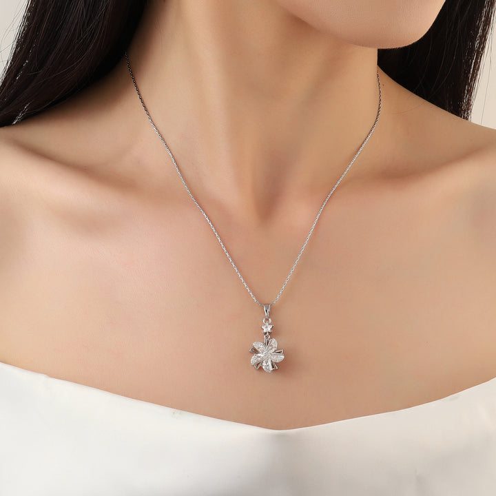 Mismatch Petals Silver Necklace - Salty Accessories