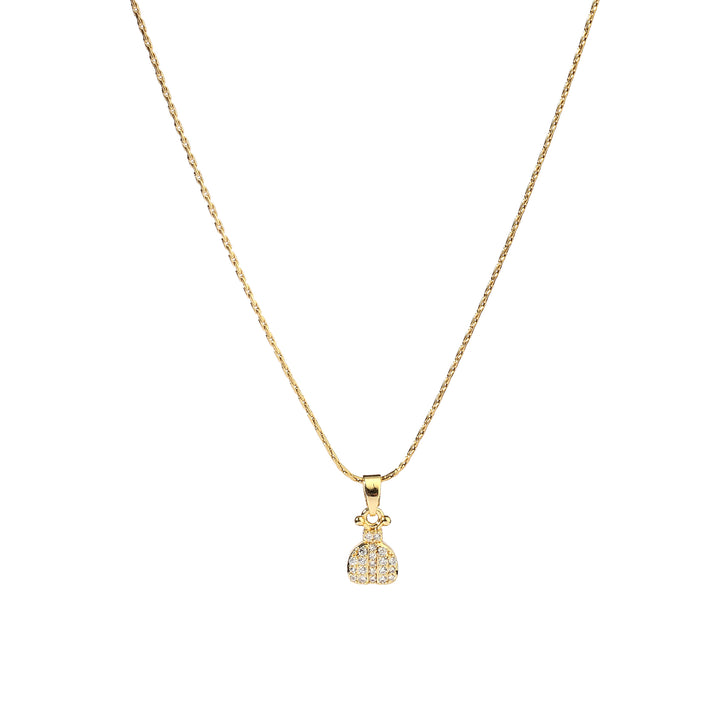 Money Bag Gold Necklace