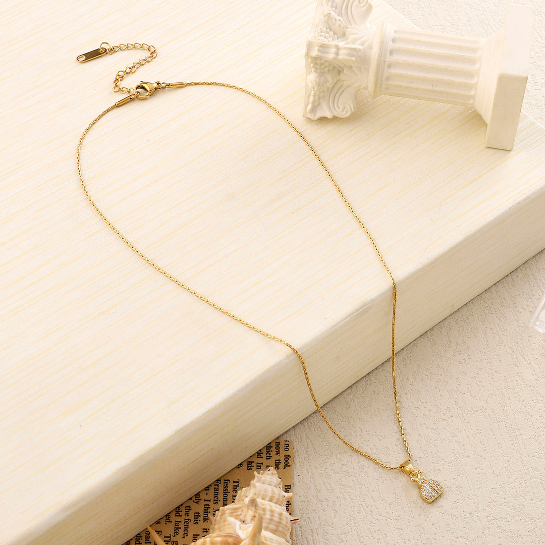 Money Bag Gold Necklace