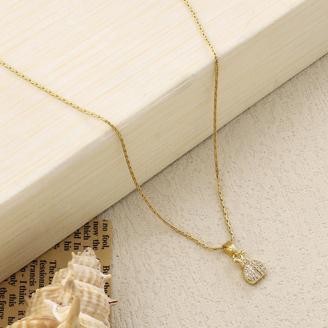 Money Bag Gold Necklace - Salty Accessories