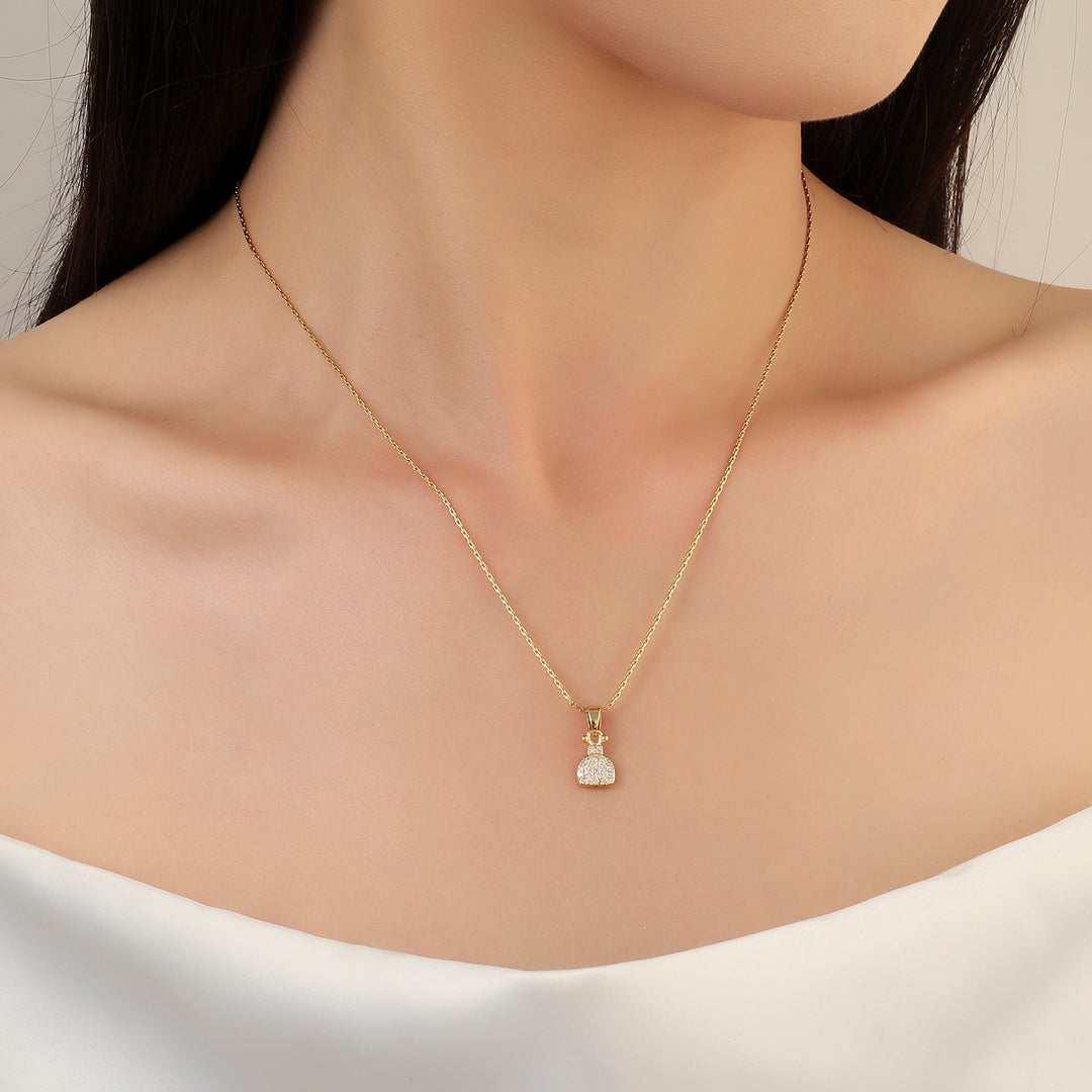 Money Bag Gold Necklace
