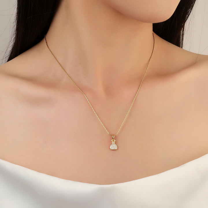 Money Bag Gold Necklace
