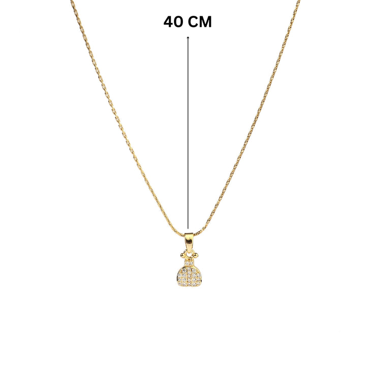 Money Bag Gold Necklace