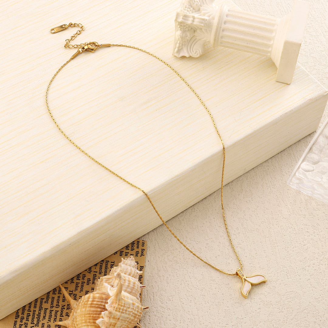 Mermaid Tale Gold Necklace - Salty Accessories